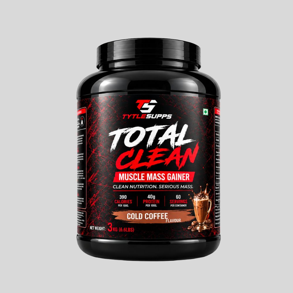 Tytle Supps Total Clean Muscle Gainer 3 Kg ( Cold Coffee Flavour)